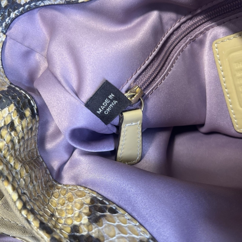 Coach Madison Op Art Signature Sateen Maggie snake Strap F17689 Shoulder Bag - Picture 11 of 15